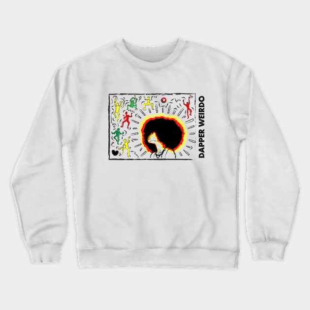 Afro Magic Crewneck Sweatshirt by dapperWeirdo